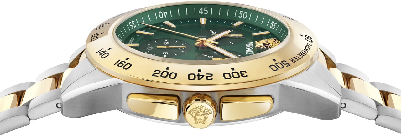 Versace VEKIA0625 V-Sport Chrono heren horloge 44 mm Groen