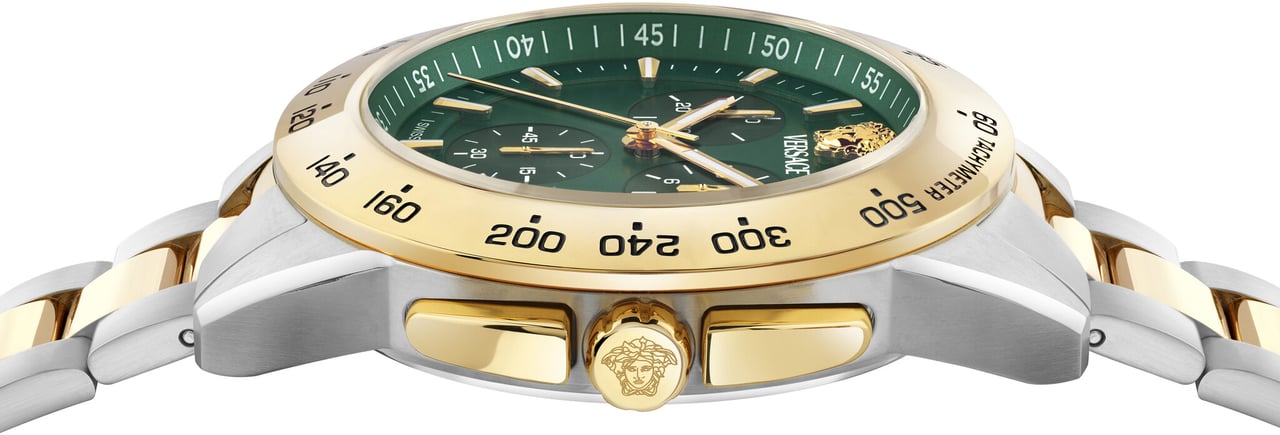 Versace VEKIA0625 V-Sport Chrono heren horloge 44 mm Groen