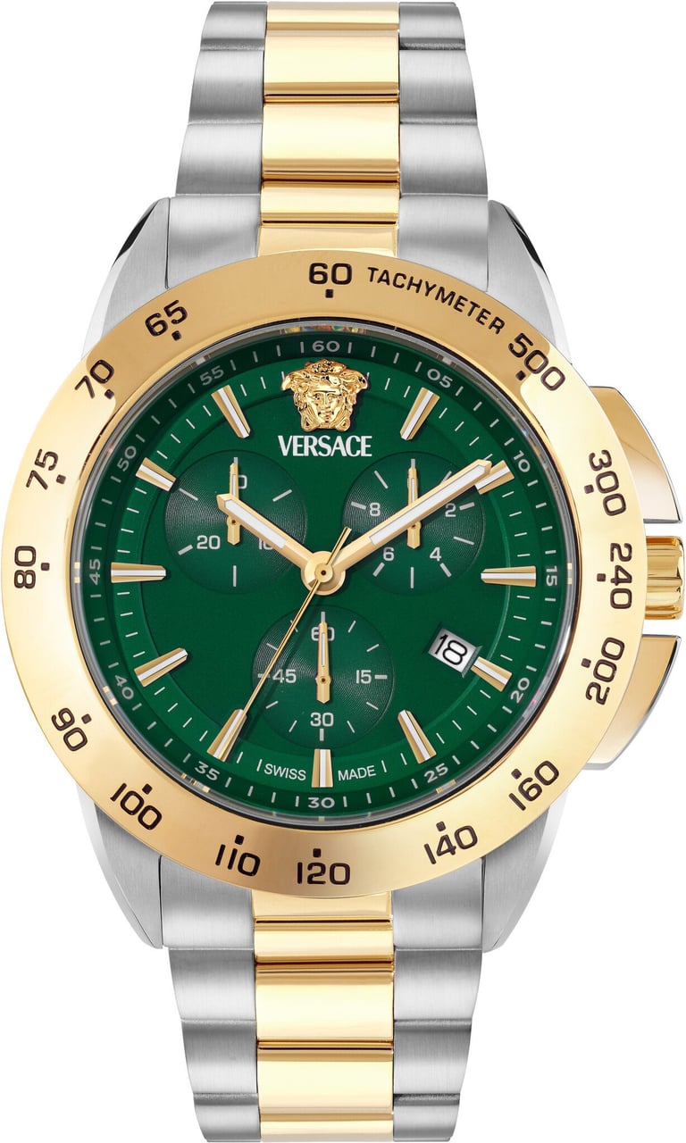 Versace VEKIA0625 V-Sport Chrono heren horloge 44 mm Groen