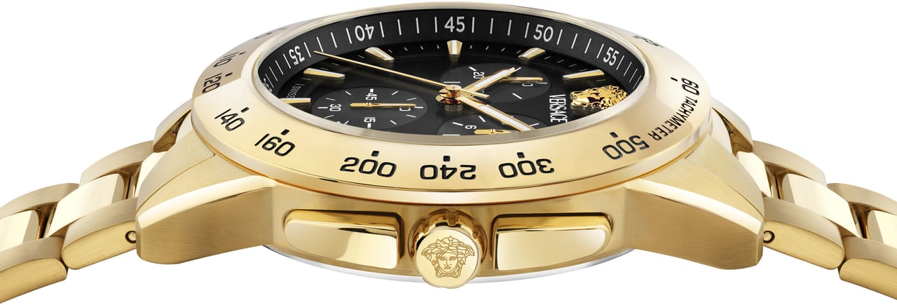 Versace VEKIA0725 V-Sport Chrono heren horloge 44 mm Zwart