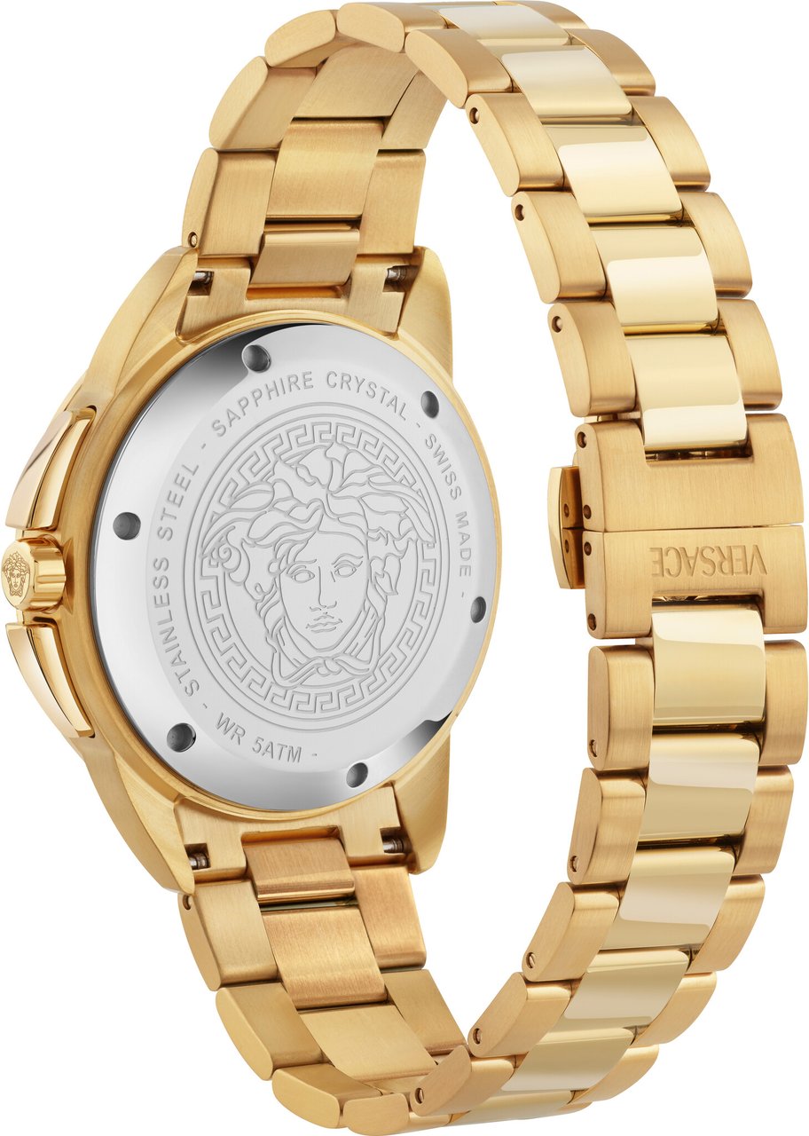 Versace VEKIA0725 V-Sport Chrono heren horloge 44 mm Zwart