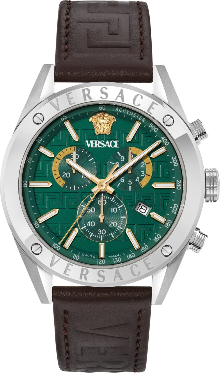 Versace VEKJA0325 Athletics Chrono heren horloge 44 mm Groen