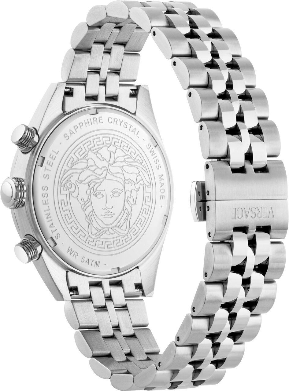 Versace VEKJA0425 Athletics Chrono heren horloge 44 mm Blauw