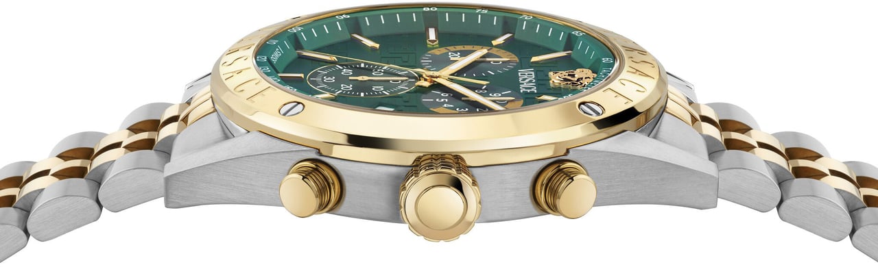 Versace VEKJA0625 Athletics Chrono heren horloge 44 mm Groen