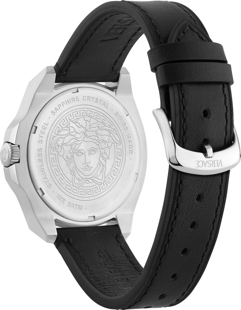 Versace VEKKA0125 Luxury heren horloge 42 mm Zwart