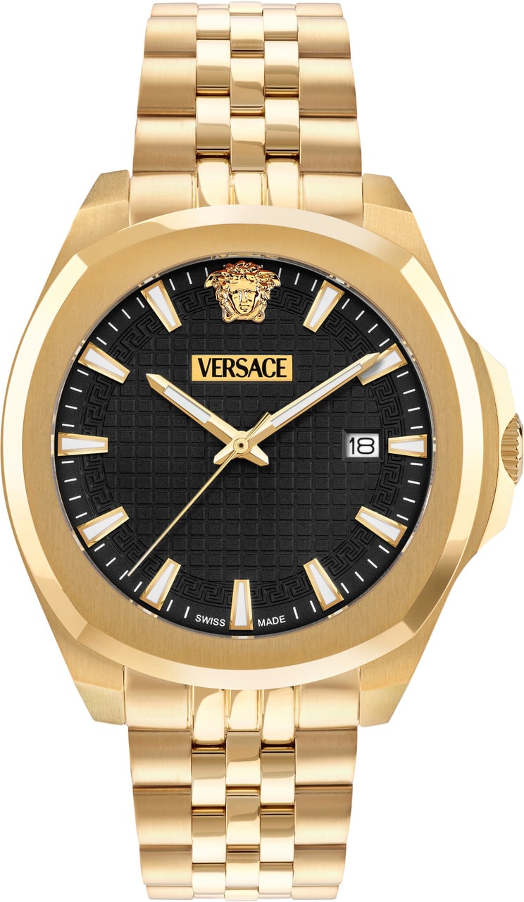 Versace VEKKA0725 Luxury heren horloge 42 mm Zwart
