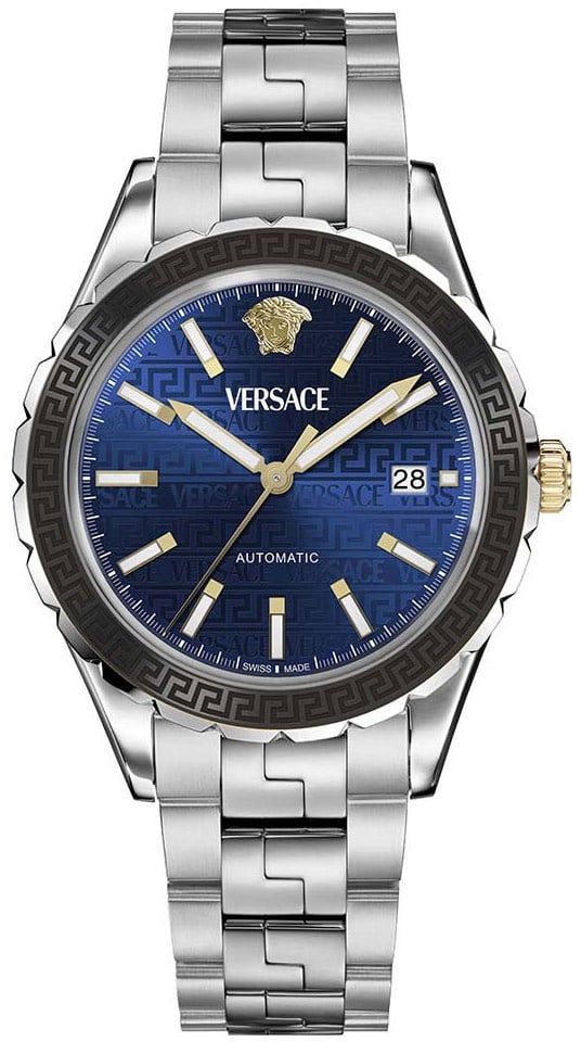 Versace VEQCA0424 Hellenyium automatisch horloge 42 mm Blauw