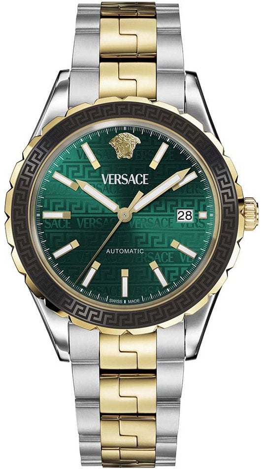 Versace VEQCA0524 Hellenyium automatisch horloge 42 mm Groen