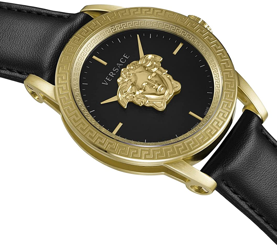 Versace VERD01320 Palazzo heren horloge 43 mm Zwart