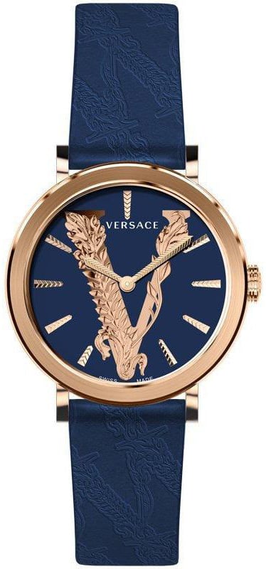 Versace Versace Virtus Dameshorloge Saffier 36mm VERI00420 Blauw