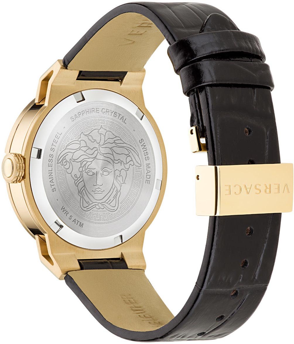Versace Medusa Infinite - Horloge - Zwart Goud
