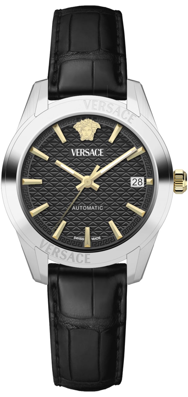 Versace VESCA0124 Greca Classic automatisch horloge 35 mm Zwart