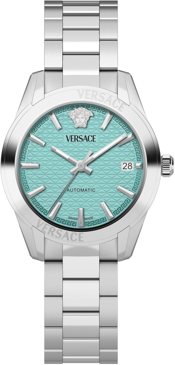 Versace VESCA0324 Greca Classic automatisch horloge 35 mm Blauw