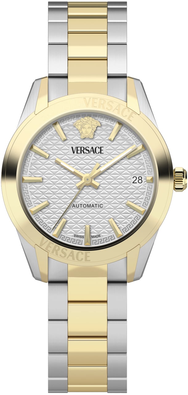 Versace VESCA0424 Greca Classic automatisch horloge 35 mm Wit