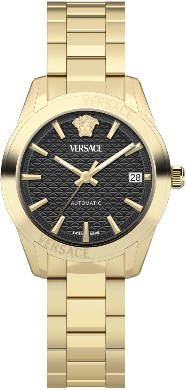 Versace VESCA0624 Greca Classic automatisch horloge 35 mm Zwart