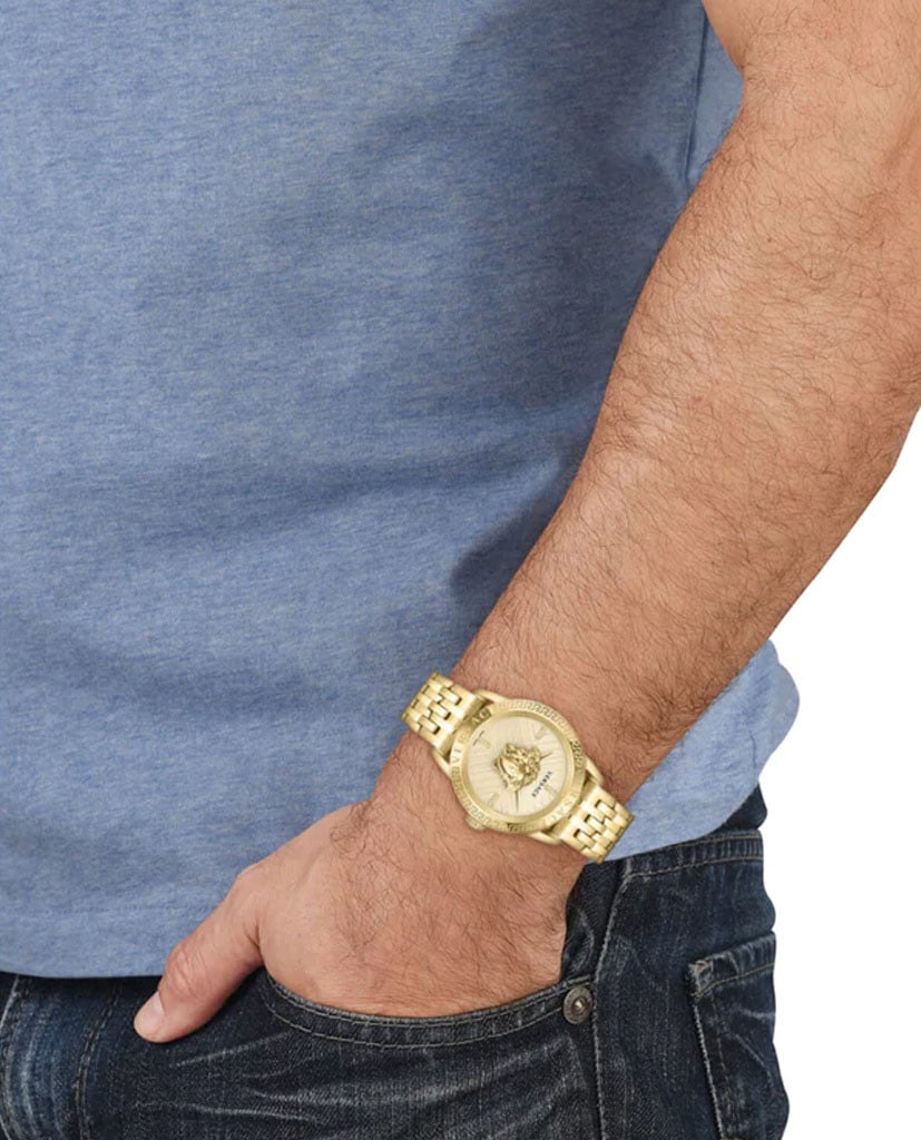 Versace VESN00722 V-Code Restyling herenhorloge 43 mm Goud