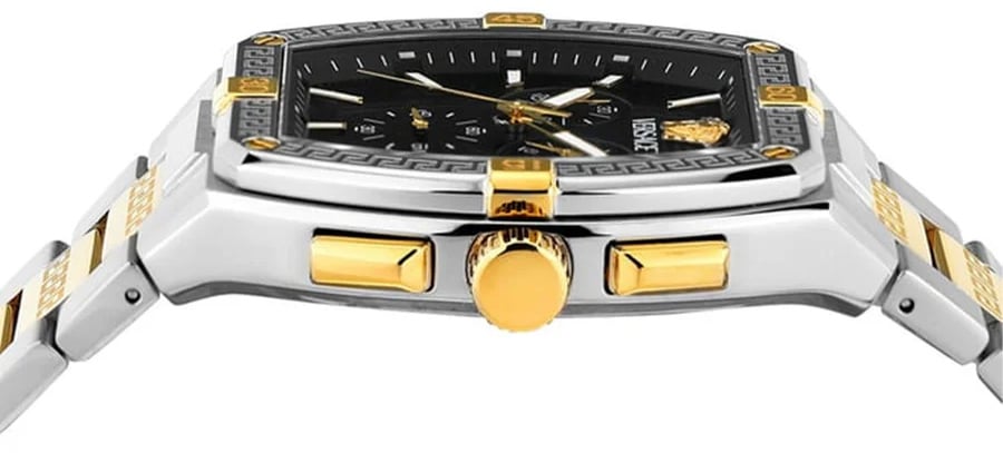 Versace VESP00524 Sporty Tonneau Greca horloge 44 mm Blauw