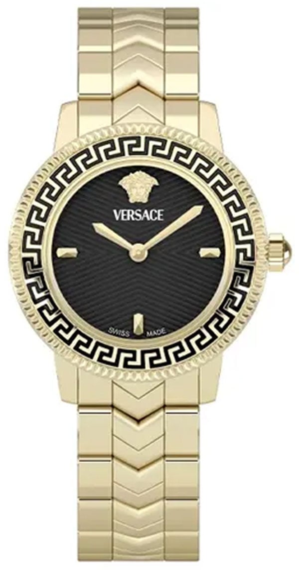 Versace VEUCA0824 V-Icon dameshorloge 30 mm Zwart