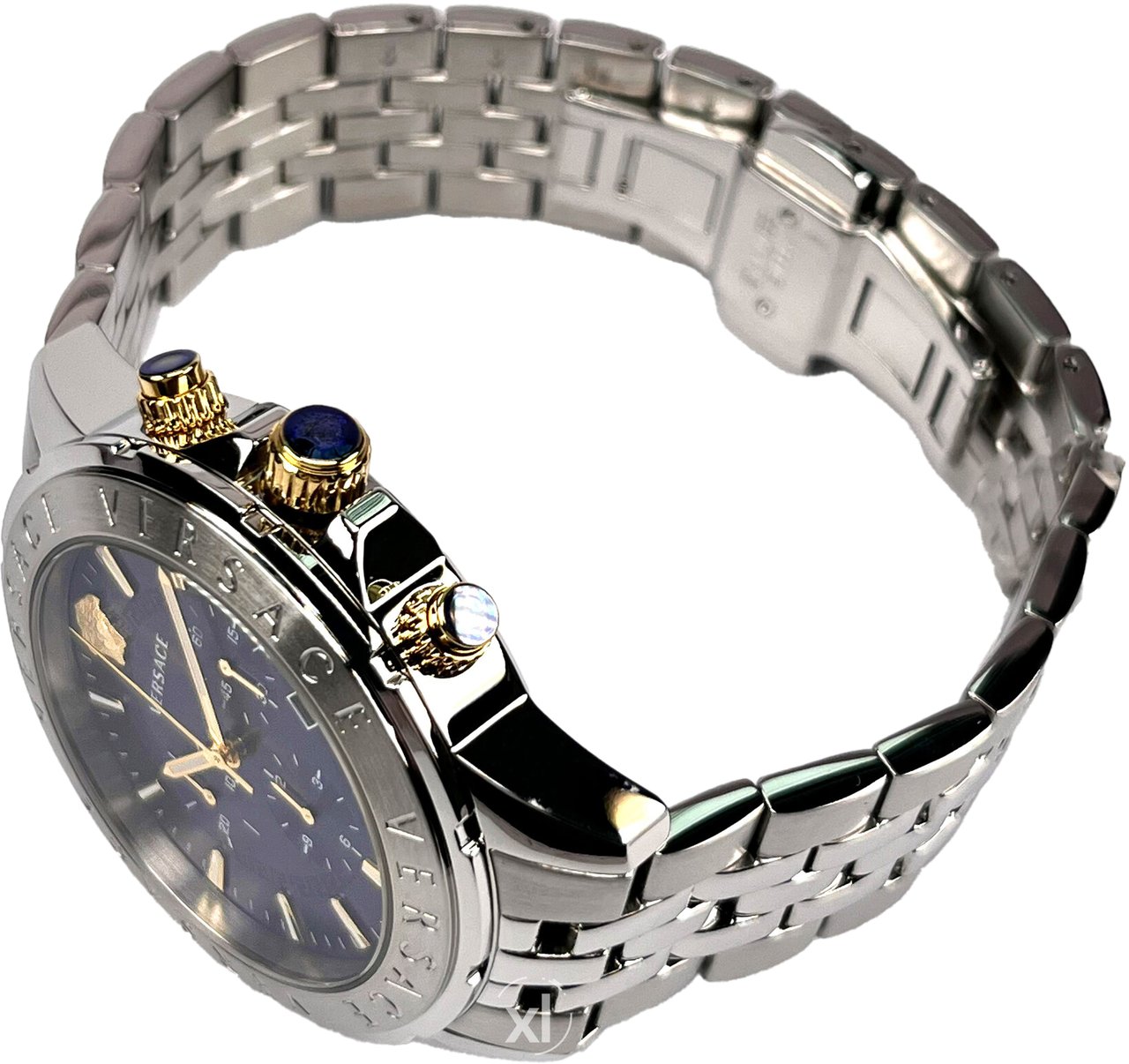 Versace VEV601923 Chrono Signature heren horloge 44 mm Blauw