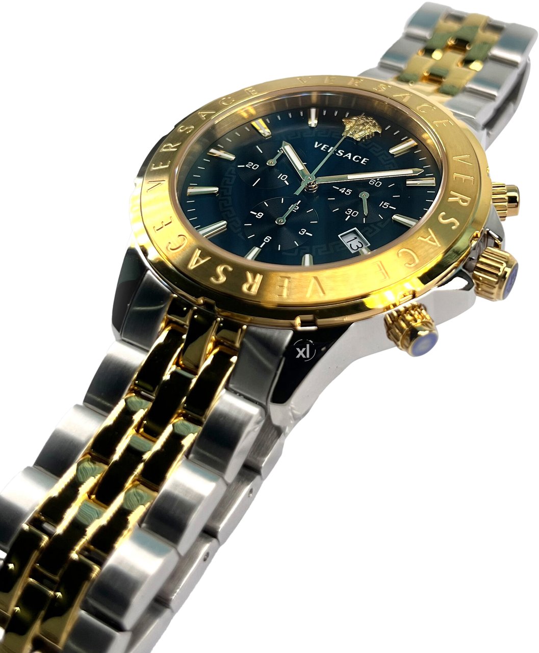Versace VEV602223 Chrono Signature heren horloge 44 mm Zwart