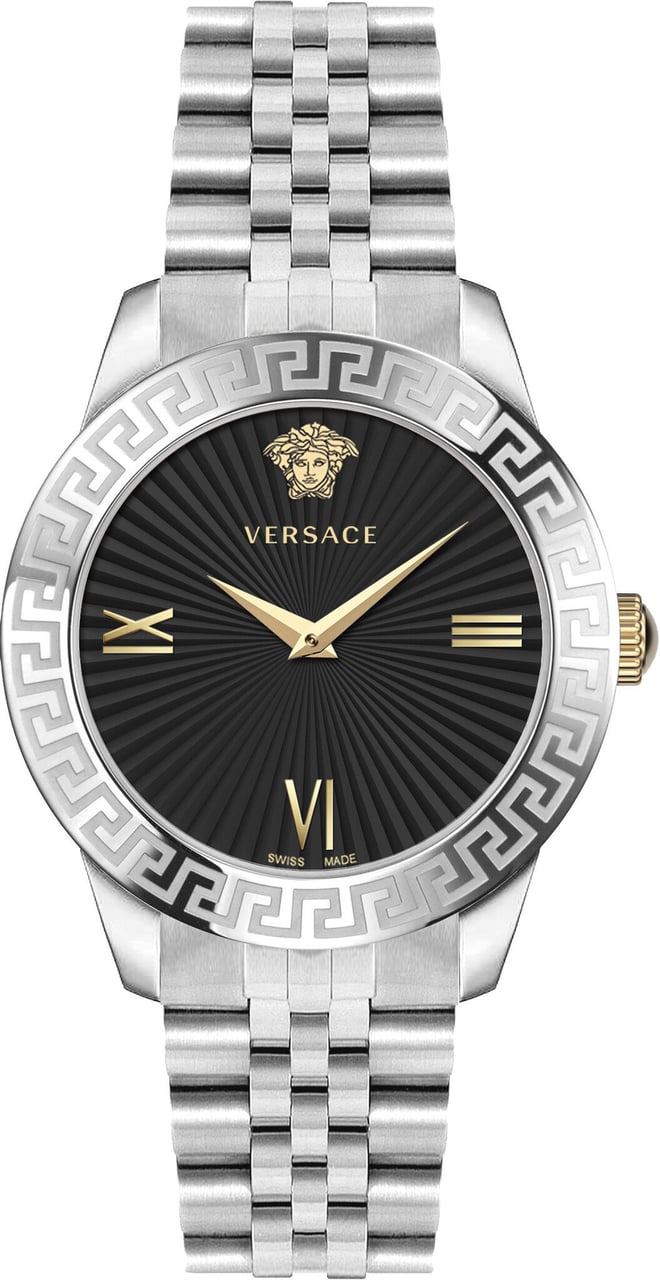 Versace VEVC00419 Greca dameshorloge 38 mm Zwart