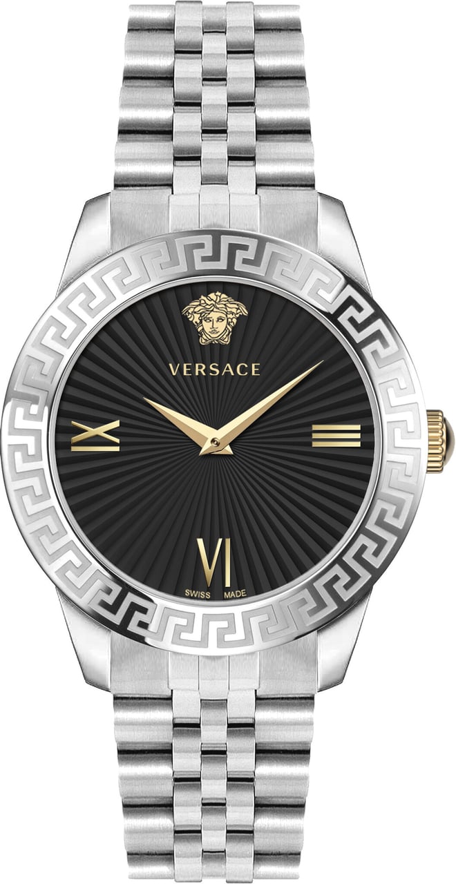 Versace VEVC00419 Greca dameshorloge 38 mm Zwart