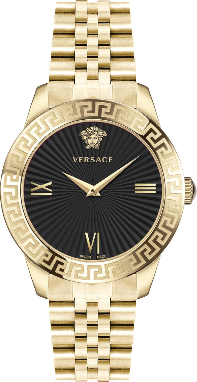 Versace VEVC01121 Greca dameshorloge 38 mm Zwart