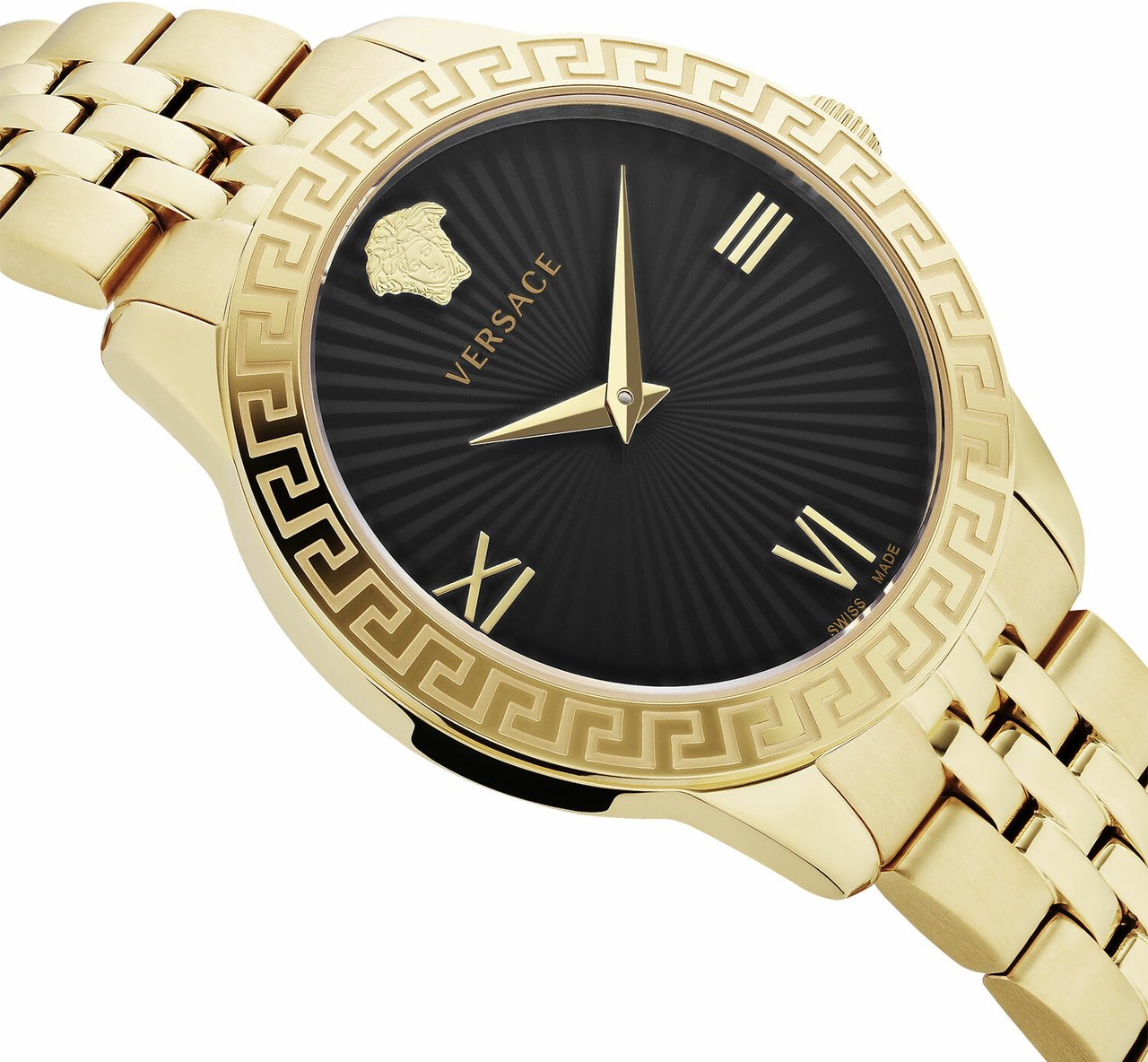 Versace VEVC01121 Greca dameshorloge 38 mm Zwart