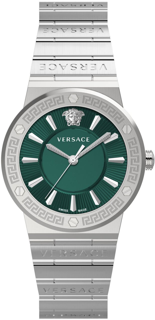 Versace VEVH00920 Greca Logo dameshorloge 38 mm Groen
