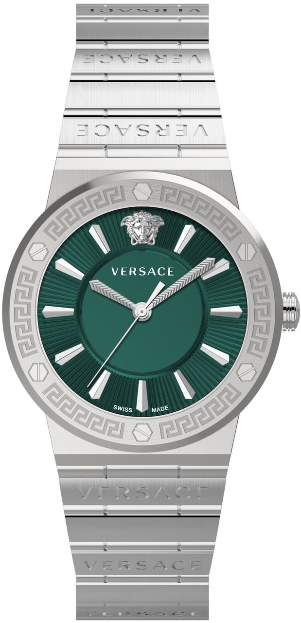 Versace VEVH00920 Greca Logo dameshorloge 38 mm Groen