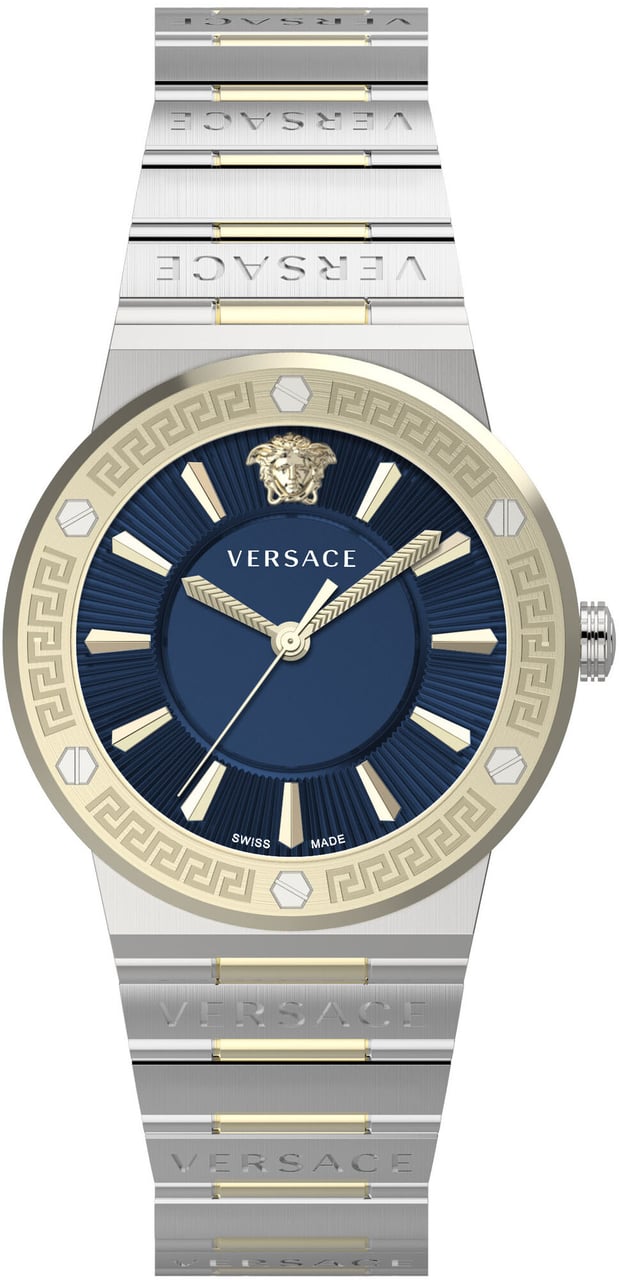 Versace VEVH01120 Greca Logo dameshorloge 38 mm Blauw