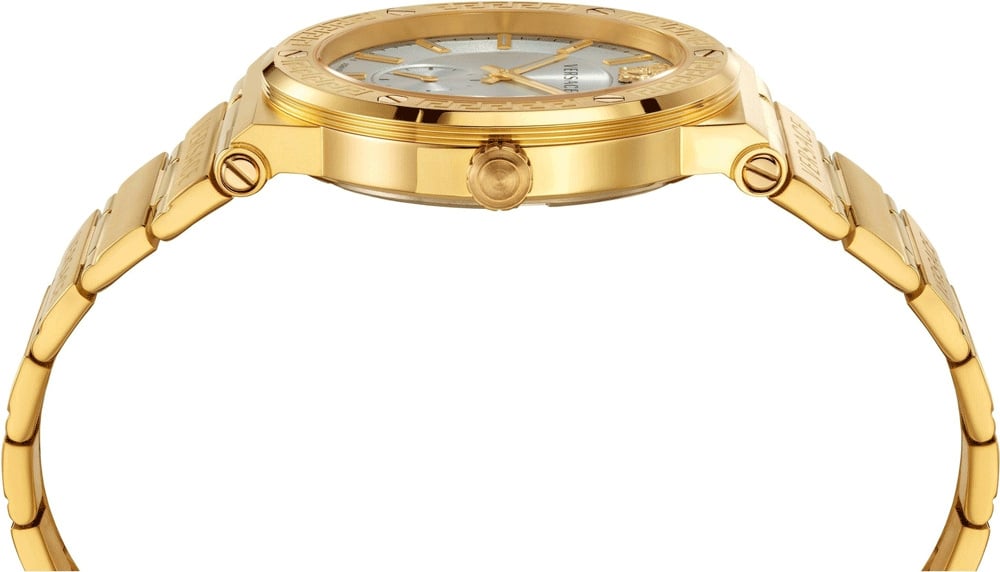 Versace VEVI00520 Greca Logo horloge 41 mm Zilver