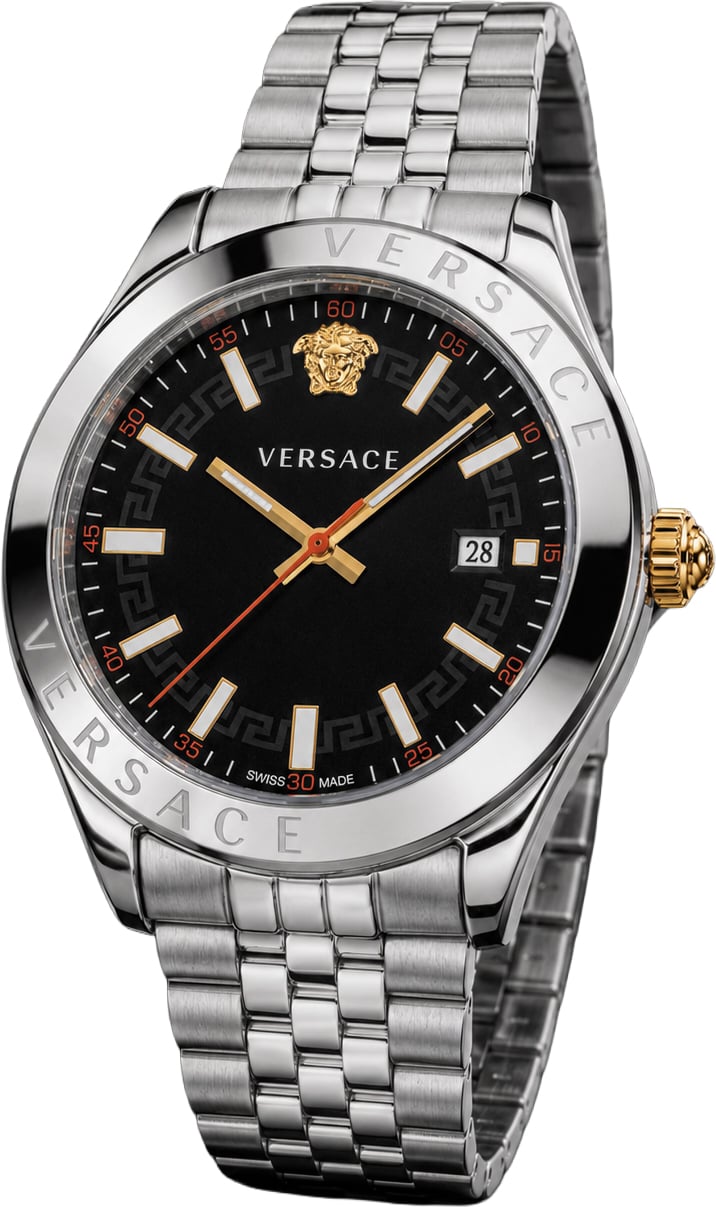 Versace VEVK00420 Hellenyium heren horloge 42 mm Zwart