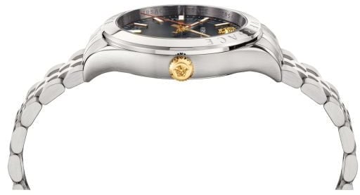 Versace VEVK00420 Hellenyium heren horloge 42 mm Zwart