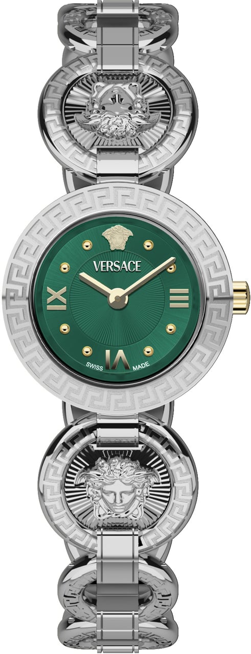 Versace VEWCA0224 Greca Jewel dameshorloge 28 mm Groen