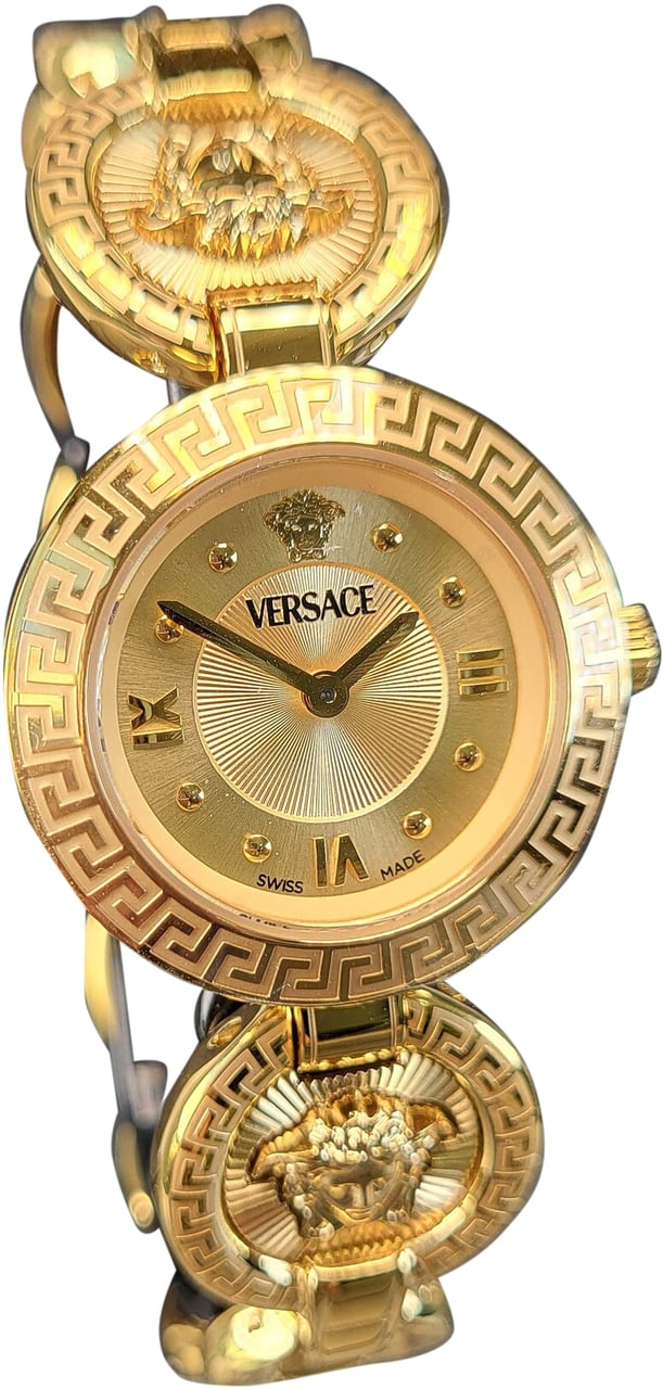 Versace VEWCA0524 Greca Jewel dameshorloge 28 mm Goud