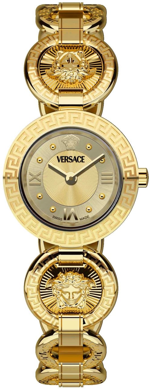 Versace VEWCA0524 Greca Jewel dameshorloge 28 mm Goud