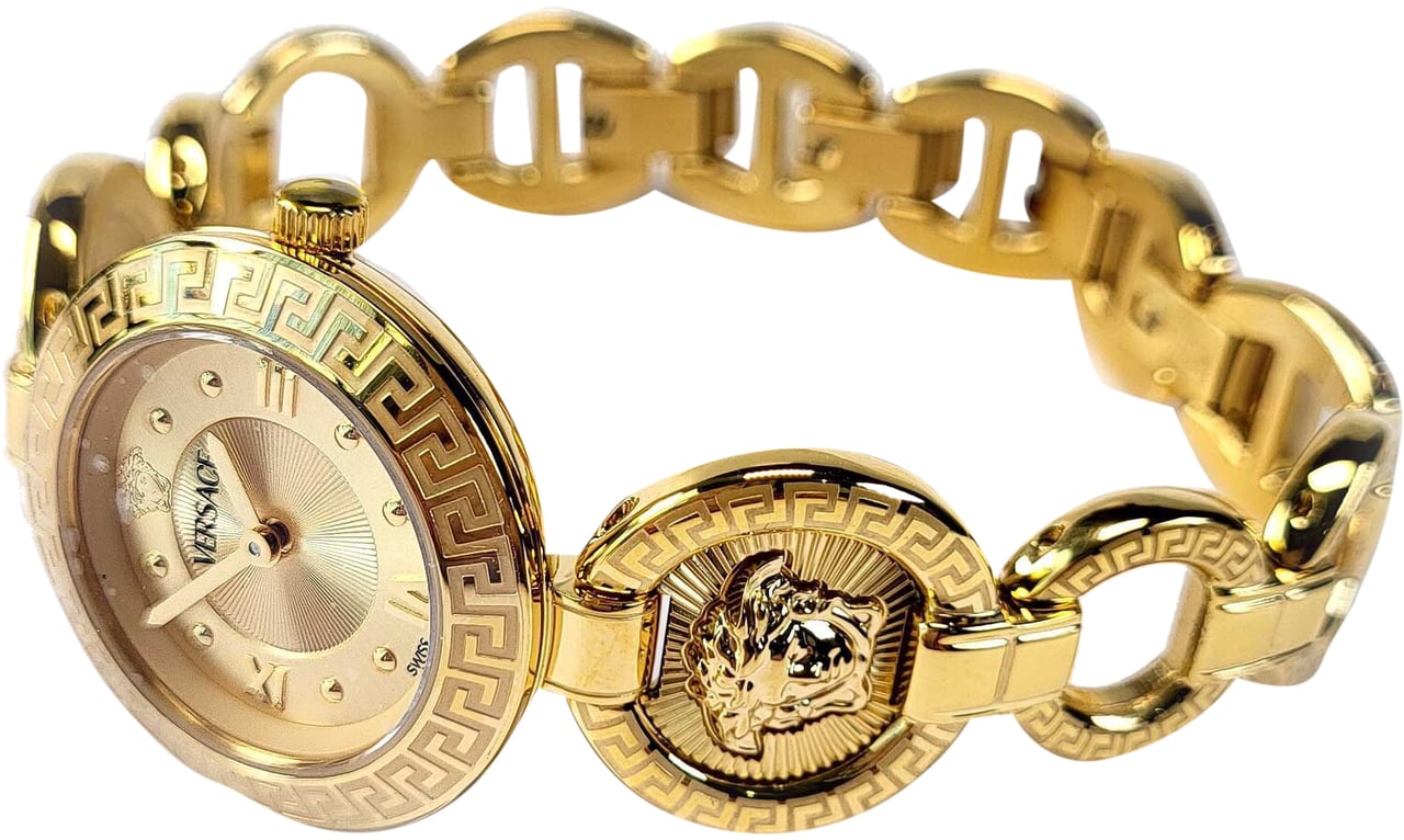 Versace VEWCA0524 Greca Jewel dameshorloge 28 mm Goud