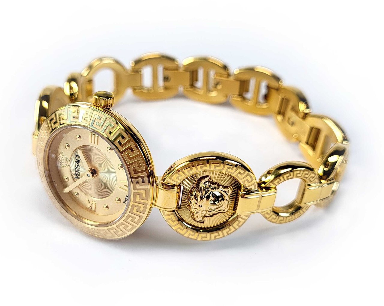 Versace VEWCA0524 Greca Jewel dameshorloge 28 mm Goud