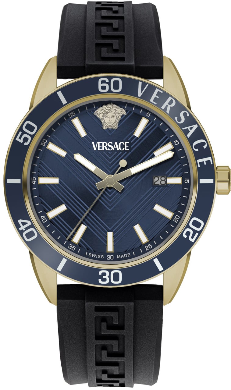 Versace VEYCA0224 Greca Urban herenhorloge  43 mm Blauw