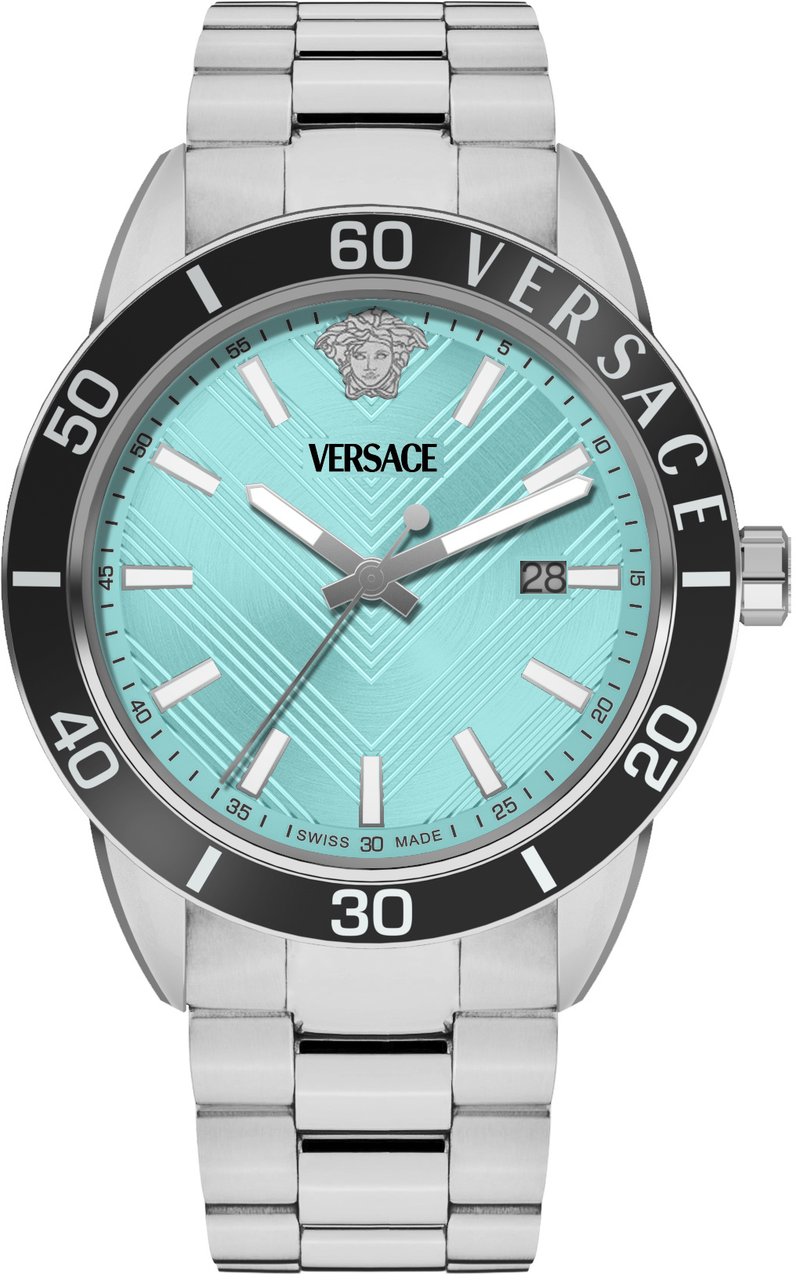 Versace VEYCA0324 Greca Urban herenhorloge 43 mm Blauw