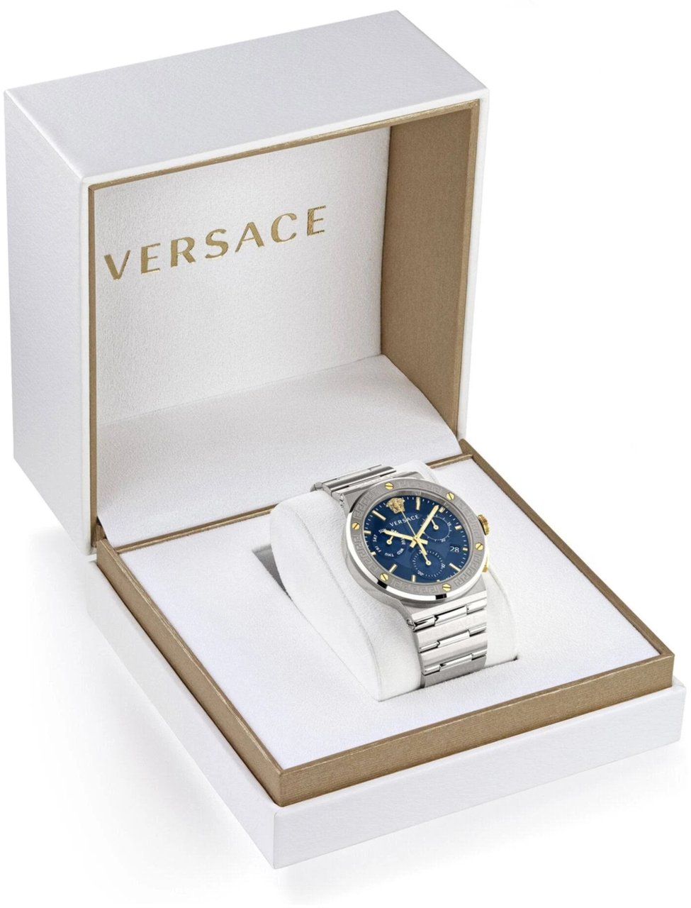 Versace VEZ900221 Greca Logo herenhorloge 43 mm Blauw