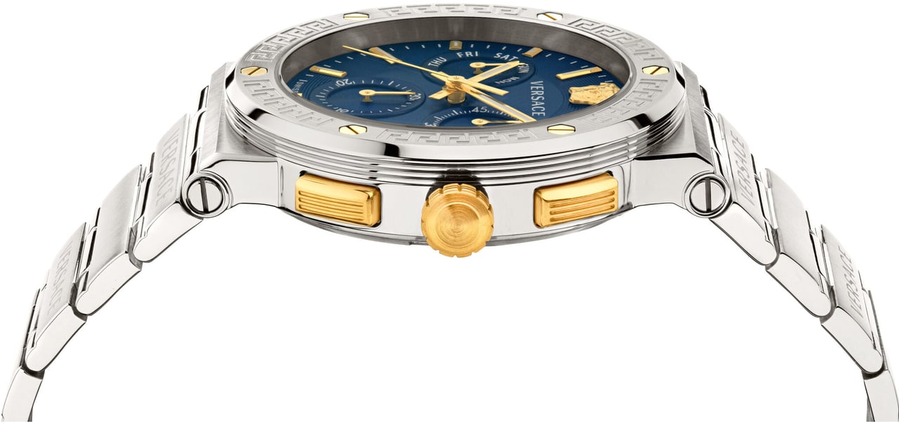 Versace VEZ900221 Greca Logo herenhorloge 43 mm Blauw