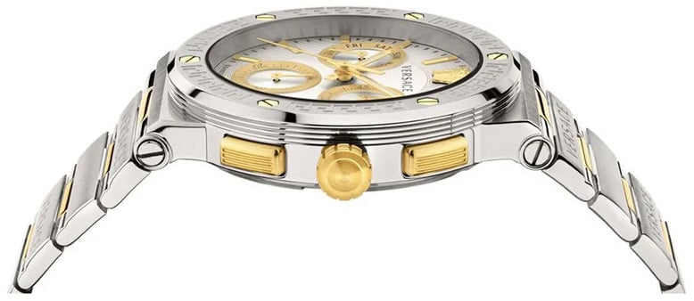 Versace VEZ900321 Greca Logo horloge 43 mm Zilver