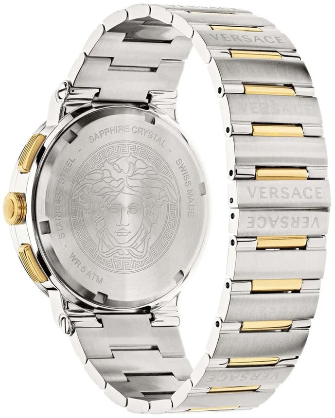 Versace VEZ900321 Greca Logo horloge 43 mm Zilver