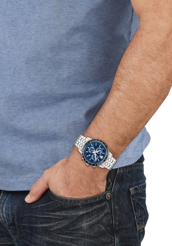 Versace VEZCA0324 Sport Chrono herenhorloge 44 mm Blauw