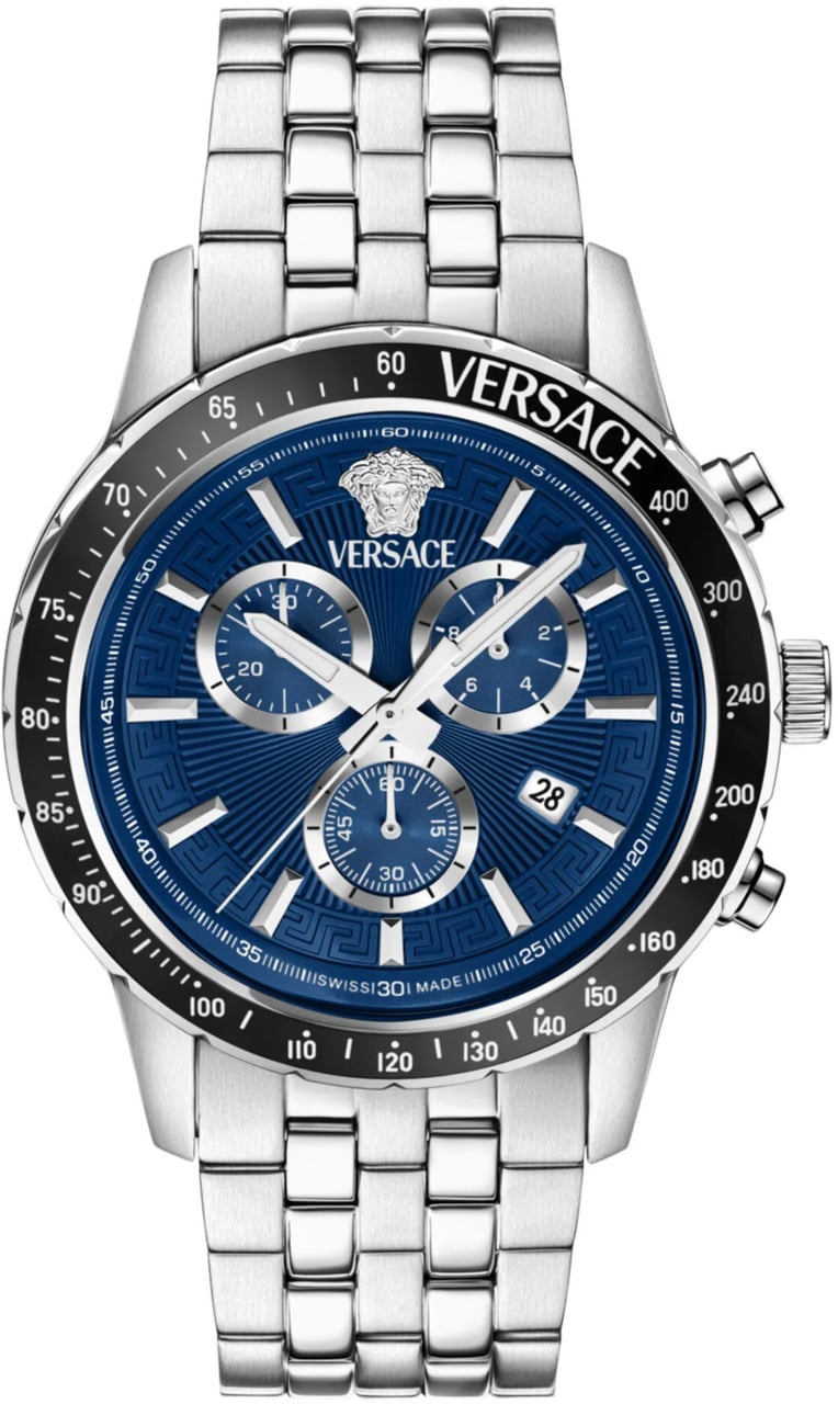 Versace VEZCA0324 Sport Chrono herenhorloge 44 mm Blauw