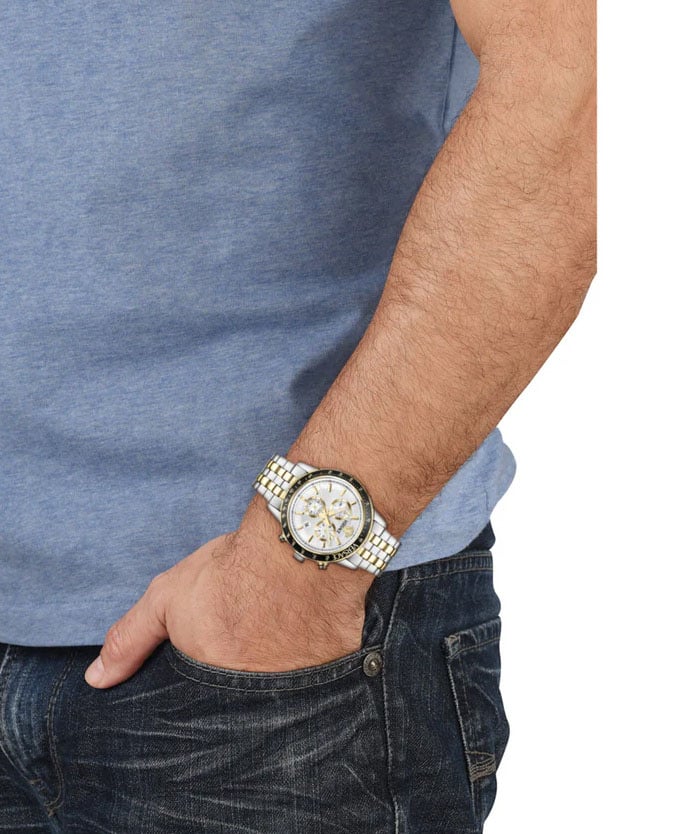 Versace VEZCA0624 Sport Chrono herenhorloge 44 mm Zilver