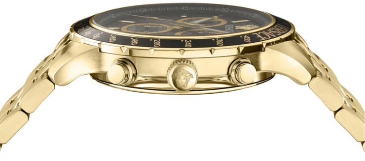Versace VEZCA0724 Sport Chrono herenhorloge 44 mm Zwart