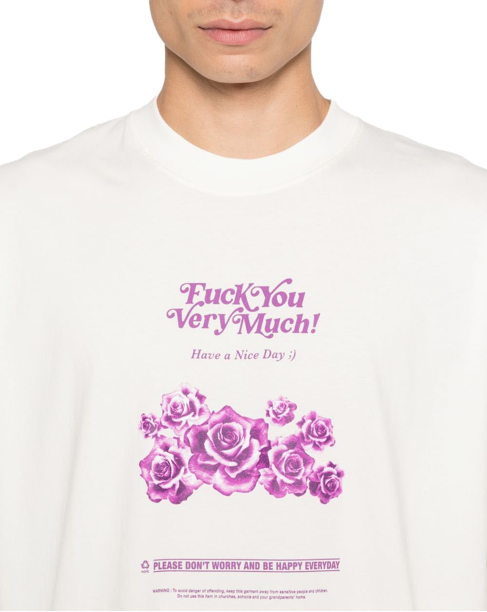 Vetements T-Shirts And Polos Beige Wit